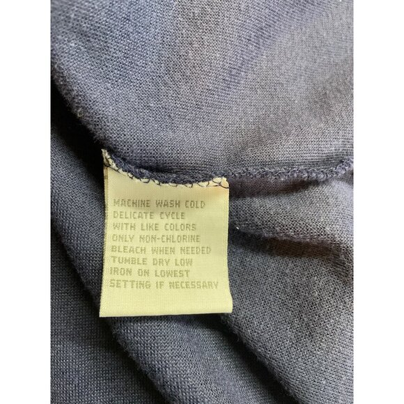 Erika Women’s Navy Velour Zip Jacket L Purple Lounge Casual Retro Y2K Track Coat - Picture 5 of 7